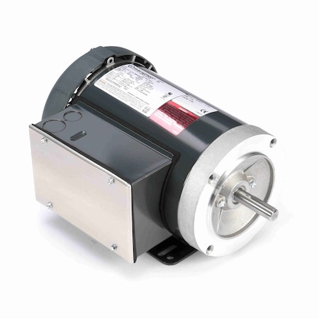 Leeson General Purpose Motor, 2 HP, 1 phase, 3600 RPM, 115/208-230 V, 56HC Frame, TEFC D315